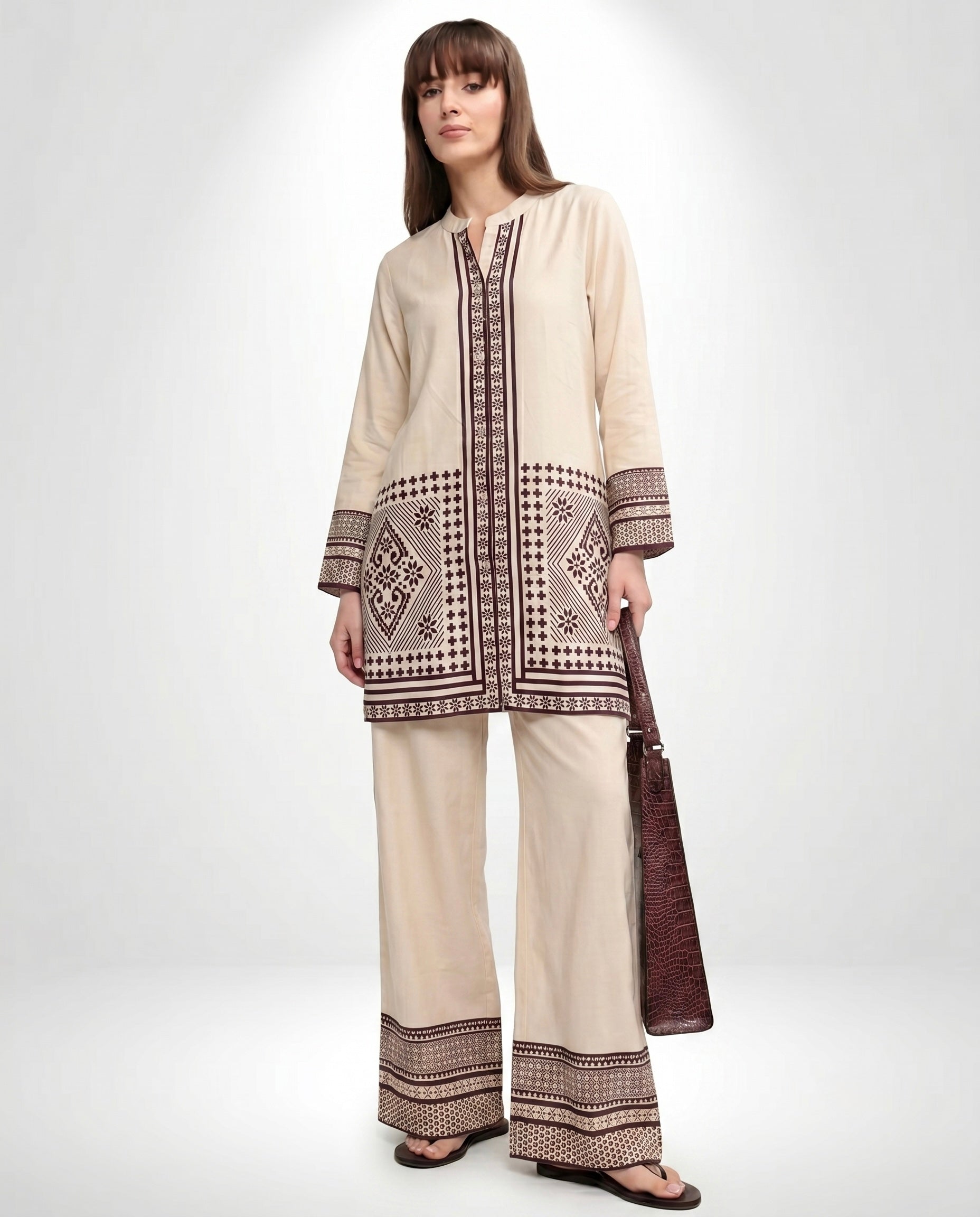 Two-Piece Geometric Panel Lounge Set