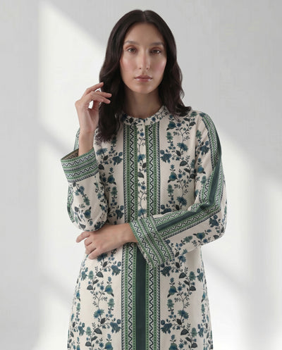 Designer Botanical Print Kurta Palazzo Set for Women